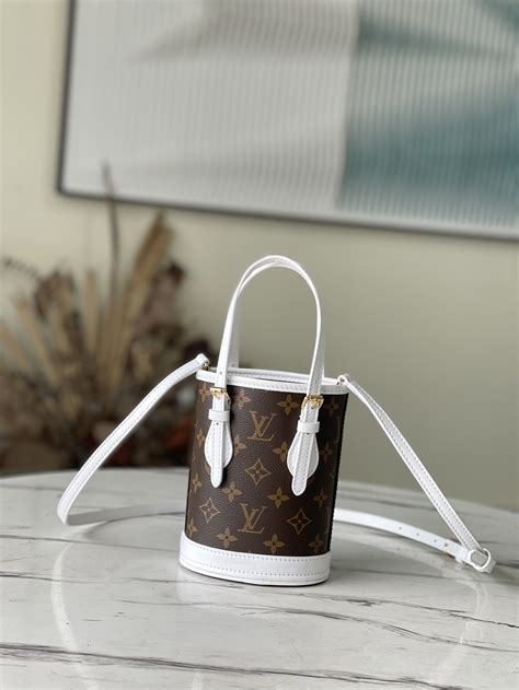 louis vuitton nano bucket.